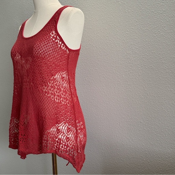 Free People Crochet Back Tie Sleeveless Top Size XS - Picture 3 of 8
